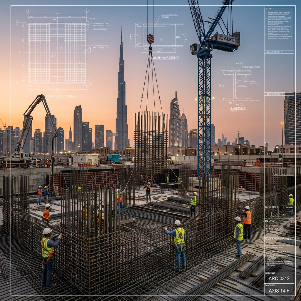 Bar Bending Schedule (BBS) in UAE: Standard Codes, Optimization & AI